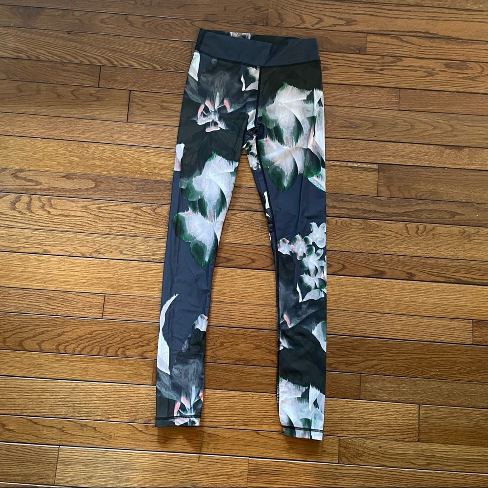 The Upside Floral Stretch-Jersey Leggings